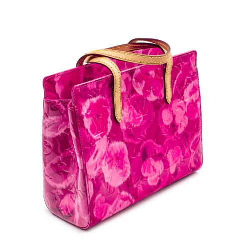 Sac Louis Vuitton Catalina en cuir Monogram verni rose et fuchsia 