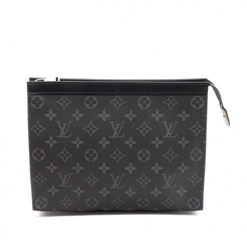Pochette Voyage Toile Damier Graphite