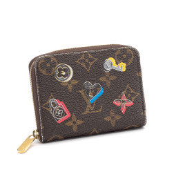 Porte-monnaie Zippy en Toile Monogram Edition Limitée Love Lock