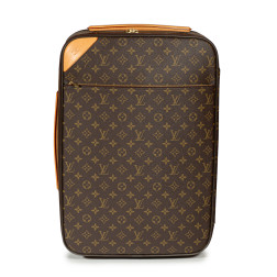 Valise Cabine Pégase 50 en toile Monogram et cuir naturel