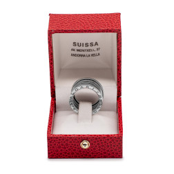 Bague Bulgari BZero.1 en or blanc 18k 4 rangs