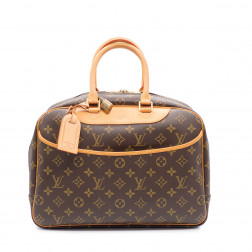 Sac Deauville en toile monogram et cuir naturel