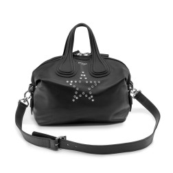 Sac à main Nightingale Star Moyen Modèle en cuir noir