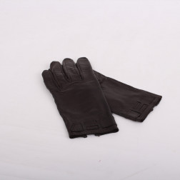 Guantes de piel de cordero color chocolate talla 6