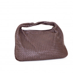 Bolso Hobo grande, piel intrecciato.