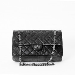 Bolso 2.55  28 cm en cuero negro envejecido ¡NUEVO!