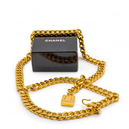 Ceinture Chaîne métal doré Flacon de parfum N°5  