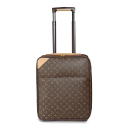 Louis Vuitton Valise Cabine Pégase 45 en toile Monogram et cuir naturel