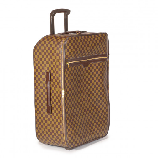 Valise souple Louis Vuitton Pegase en toile monogram marron et