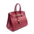 Sac Hermès Birkin 35 en cuir Togo Rouge Hermès
