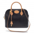 Sac à main Bolide 37 en cuir Fjord bicolore noir et gold