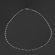 Collier rose bébé Classique Gigi, or blanc, 42 cm