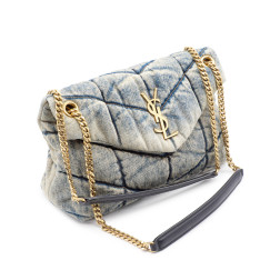 Sac YSL Puffer Medium en jean