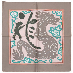 Gavroche Hermes L'Année du Dragon en soie 100%