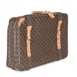 Valise demi-souple extensible Satellite 53 toile Monogram